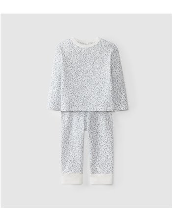 Pyjama en maille cardée en coton