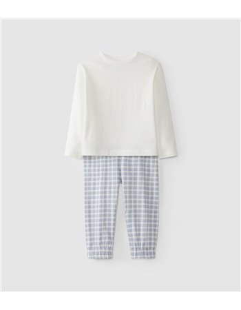 Pyjama en maille imprimée en coton